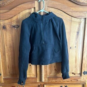 Black Half-Zip Hoodie